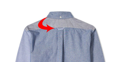 Warum ist auf der Rückseite Ihres Hemdes eine Schlaufe?