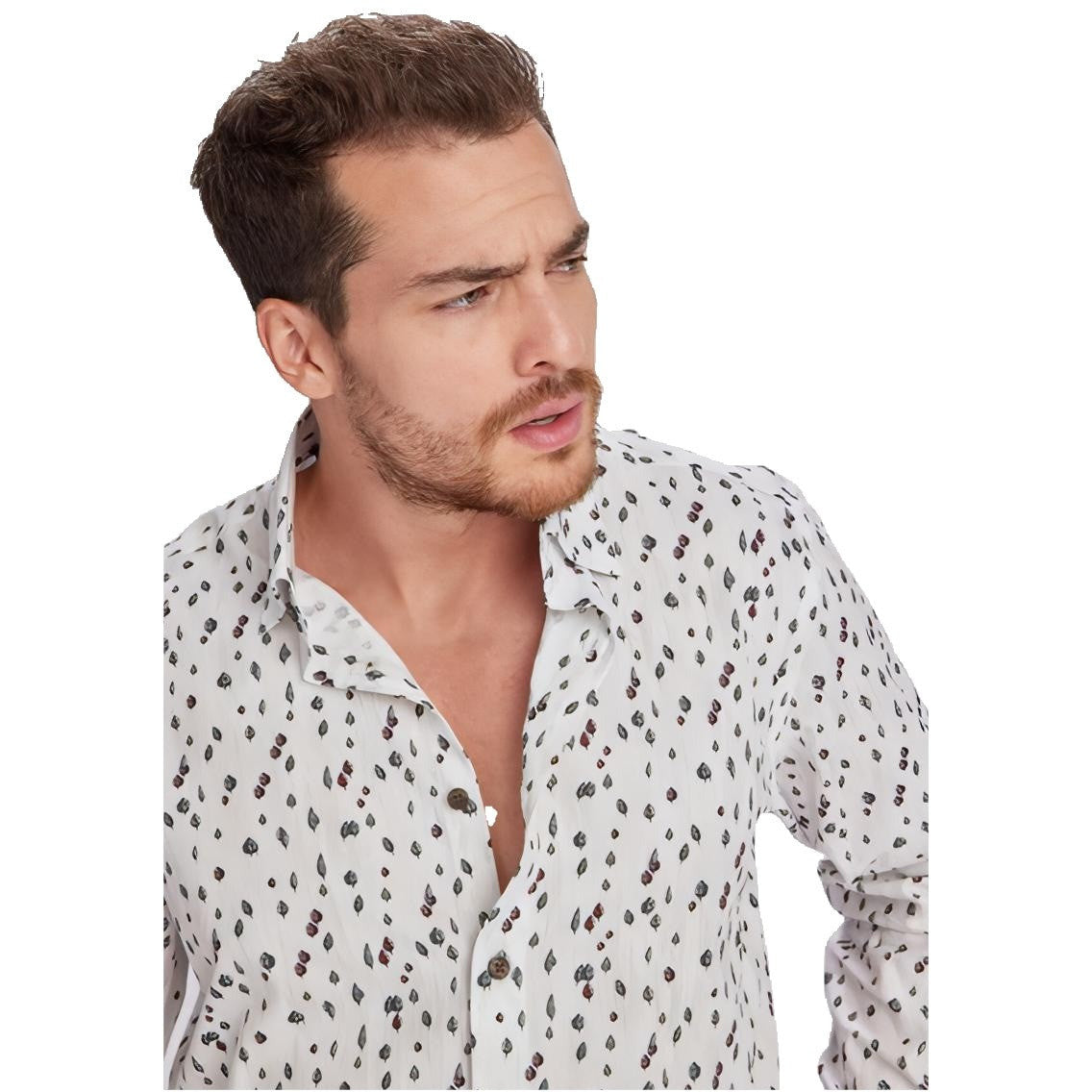 WB Basic Overhemd Regular Fit Bloemen Print