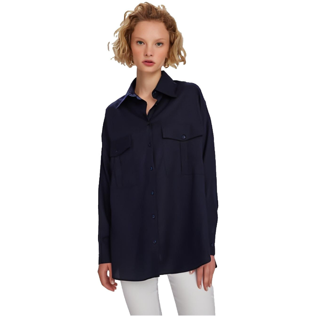 WB Excellent Dames Blouse Donkerblauw