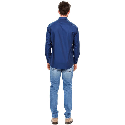 WB Basic Johan Overhemd Regular Fit Donkerblauw
