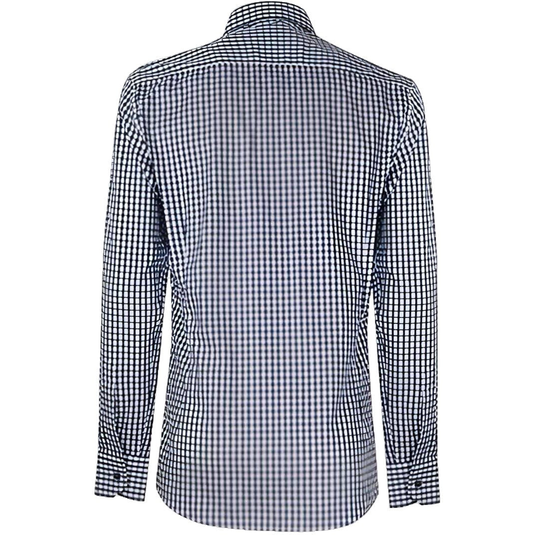 WB Premium Overhemd Slimfit Donkerblauw Geruit