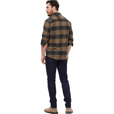 WB Basic Oversized Overhemd Lumberjack Bruin Blauw Geruit