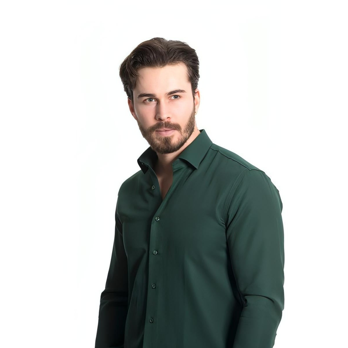 Baurotti Overhemd Slim Fit Groen
