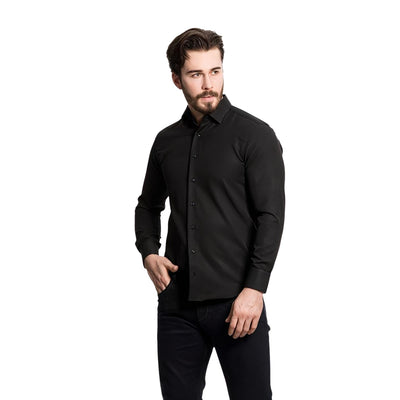 Baurotti Overhemd Slim Fit Zwart