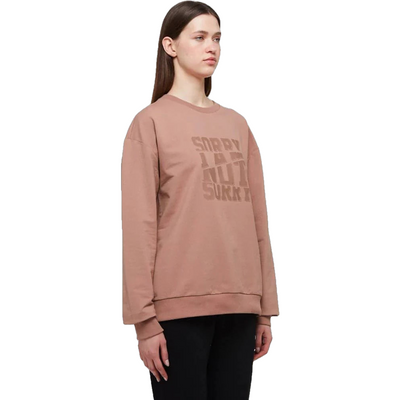 WB Comfy Uniseks Oversized Sweatshirt Voor Haar en Hem Bruin