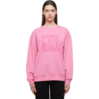 WB Comfy Uniseks Oversized Sweatshirt Voor Haar en Hem Roze