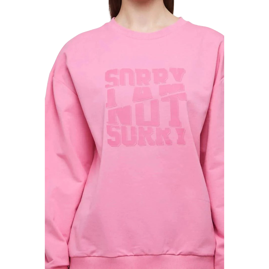 WB Comfy Uniseks Oversized Sweatshirt Voor Haar en Hem Roze
